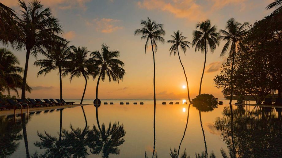 Rejser til Maldiverne, Meeru Island Resort & Spa, solnedgang