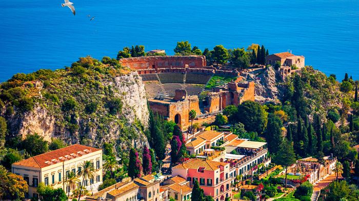 Italien, Sicilien, Taormina, det græske teater