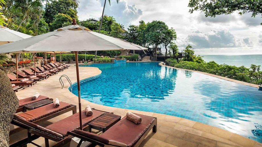 Thailand, Koh Phangan, Panviman Resort, Pool Område