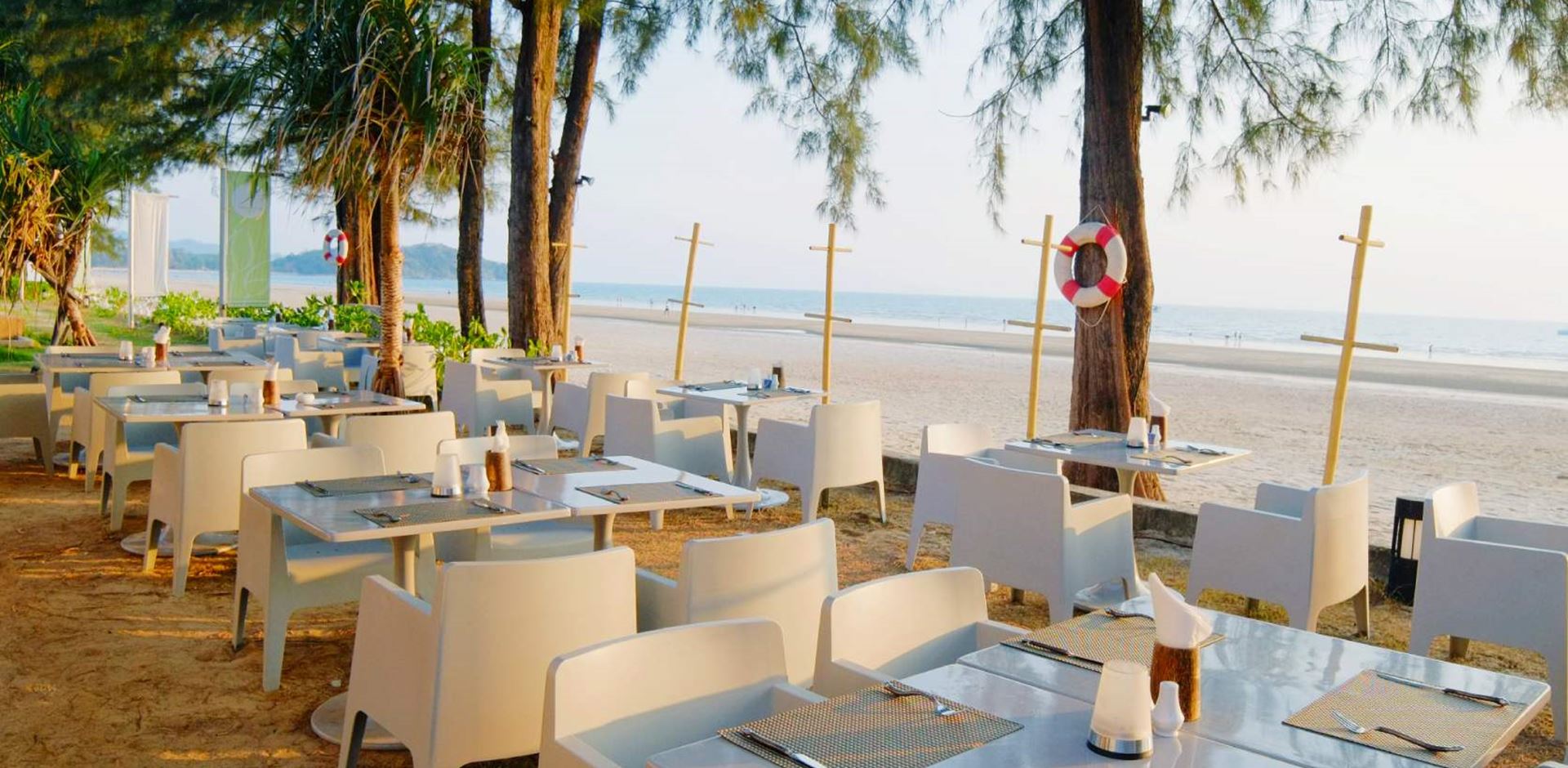 Thailand, Koh Lanta, Twin Lotus, Restaurant Beach