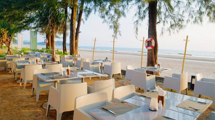 Thailand, Koh Lanta, Twin Lotus, Restaurant Beach