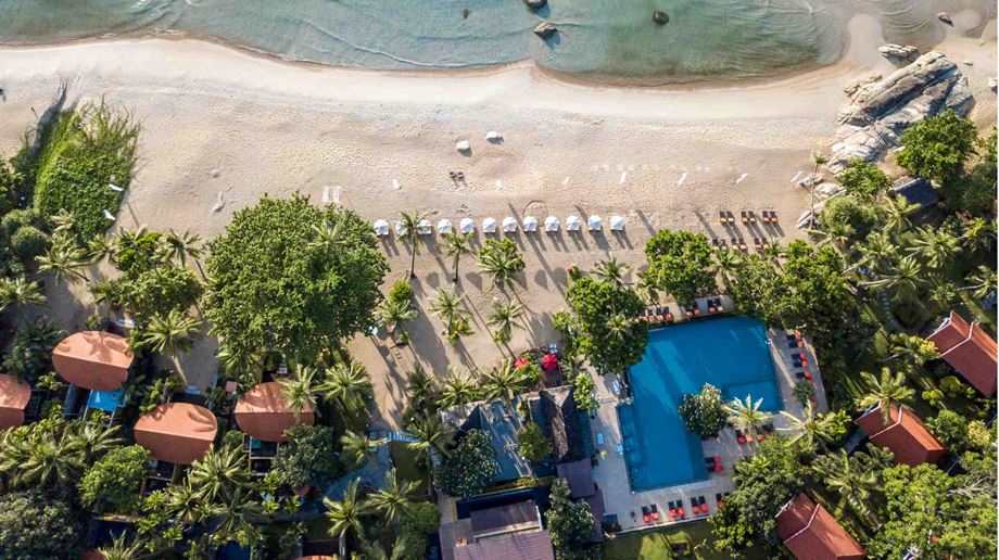 Thailand, Koh Samui, New Star Beach Resort, Stranden Aften