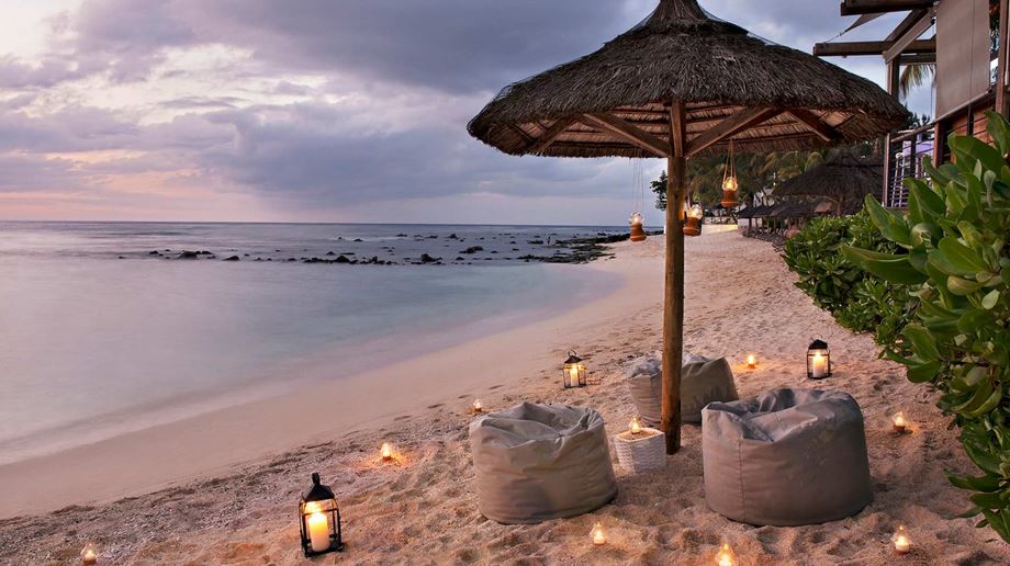 Rejser til Mauritius, Recif Attitude, Solnedgang og stemning på stranden