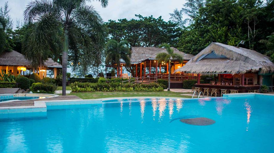 Thailand, Koh Lanta, Twin Bay Resort, Restaurant Pool