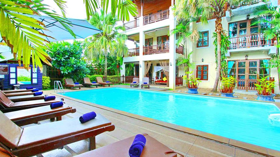 Thailand, Chiang Mai, Shewe Wana Boutique Resort, Pool Area