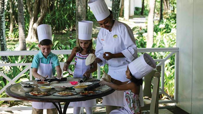 Rejser til Mauritius, The Residence Mauritius, Børne laver deres egen frokost