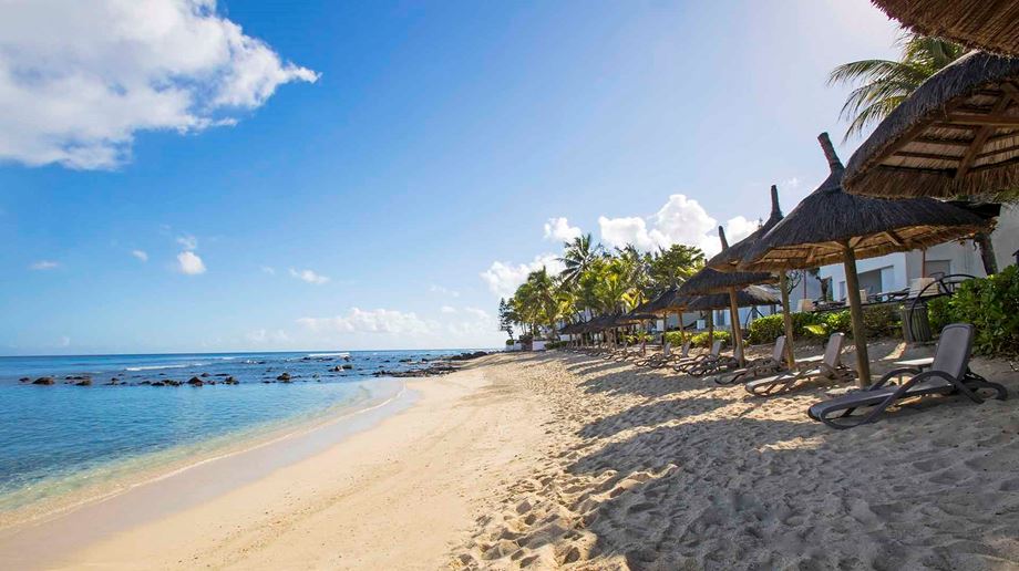 Rejser til Mauritius, Recif Attitude, Stranden ved Recif Attitude
