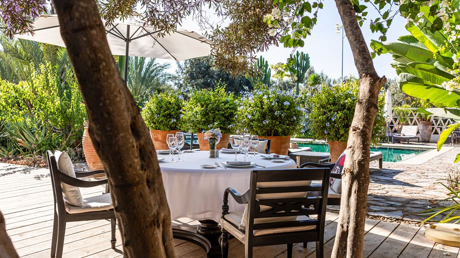 Marokko Agadir Villablanche Pool Dining