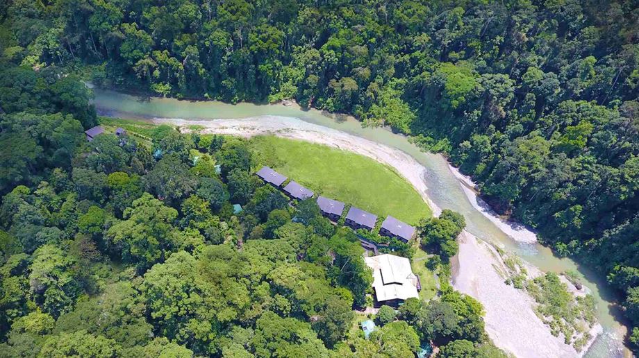 Malaysia, Borneo, Danum Valley Borneo Rainforest Lodge, Aerial View