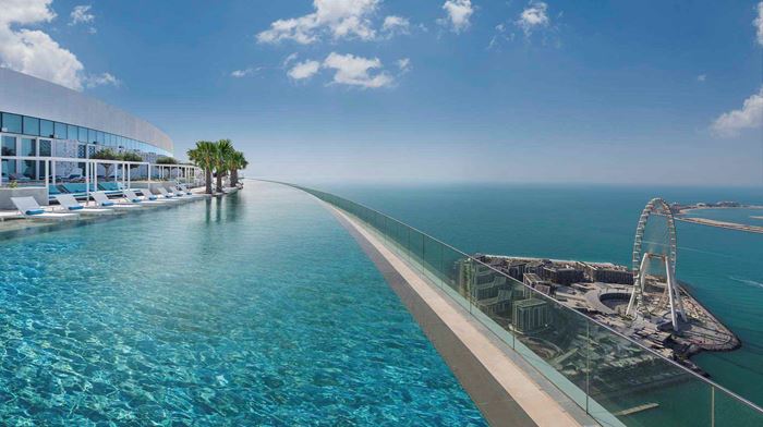 Dubai Address Beach Resort, Infinity Pool View