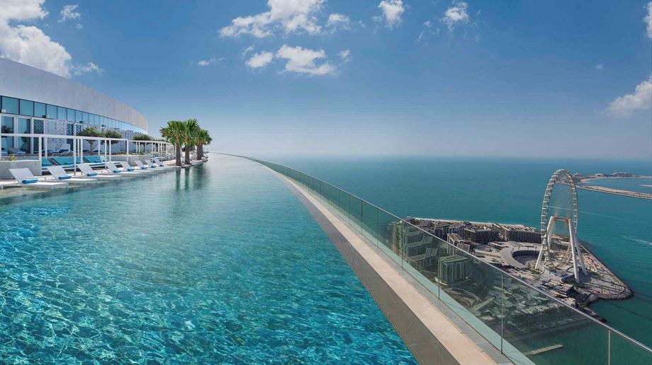 Dubai Address Beach Resort Infinity pool view