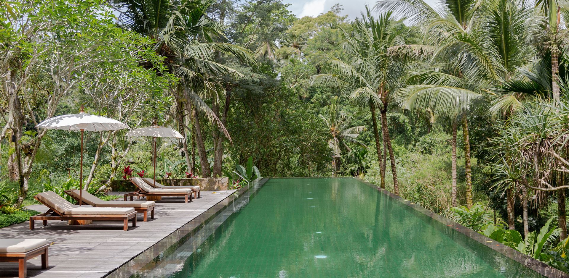 Indonesien, Bali, Ubud, Komaneka Bisma, Pool Area
