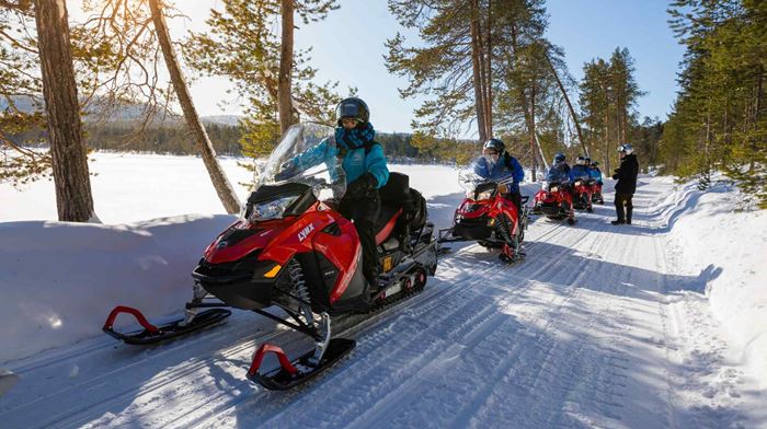 Finland Lapland Wilderness Hotels Snowmobile Safari