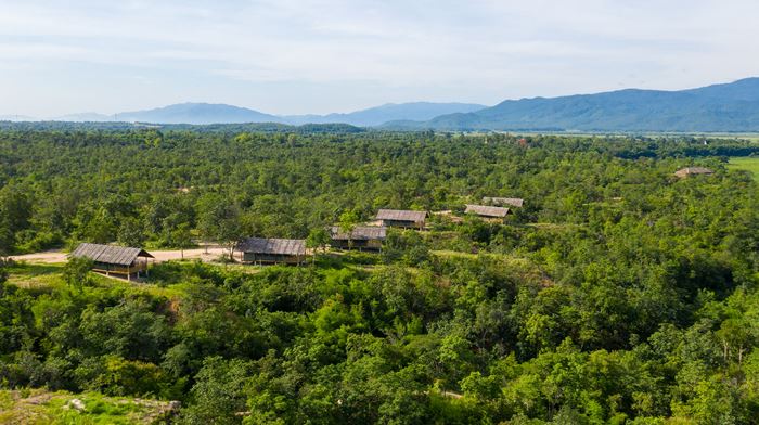 Thailand, Chiang Mai, The Bush Camp, Overview Lodge