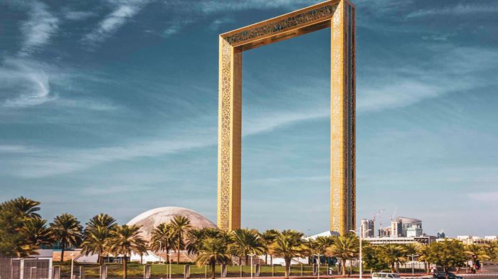 Dubai Frame Cultural landmark Attraktion, Udflugt