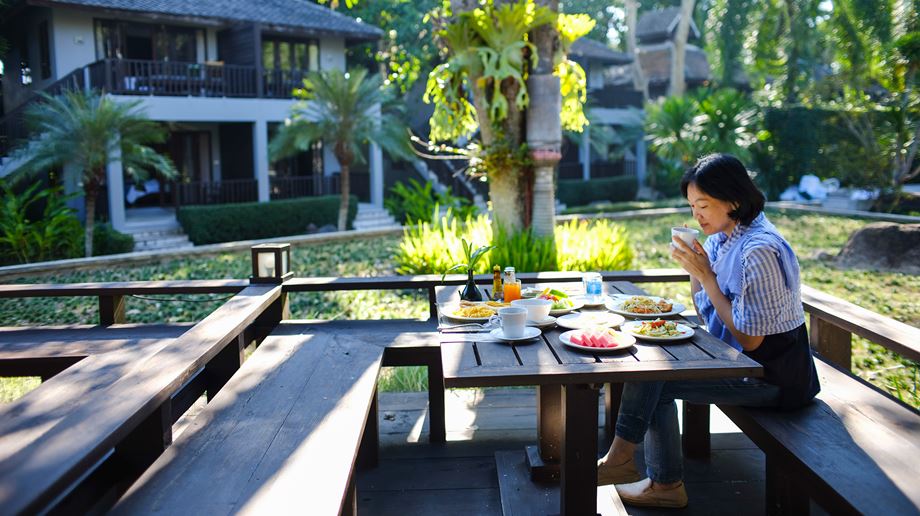 Rejser til Thailand, Chiang Mai, The Quarter Pai, restaurant udendørs