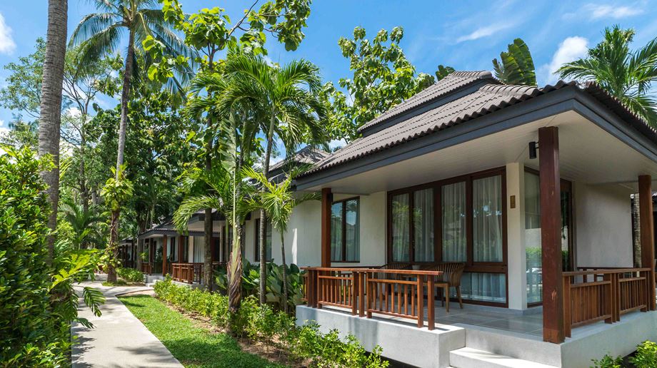 Rejser til Thailand, Koh Samui, Peace Resort Samui, bungalow i haven
