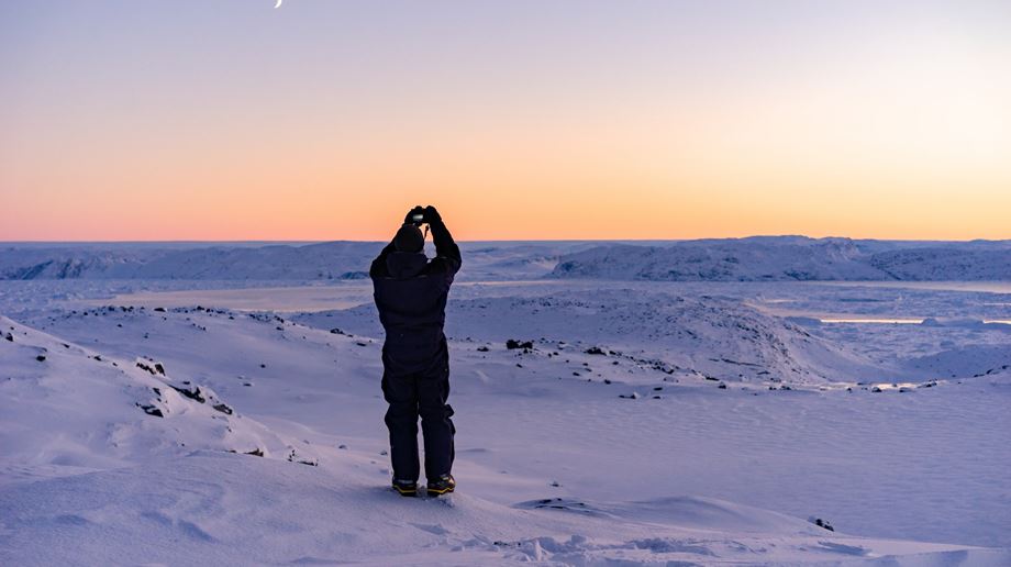 Grønland Iglo Lodge llulissat, Diskobugten Snelandskab, Vinter, Natur