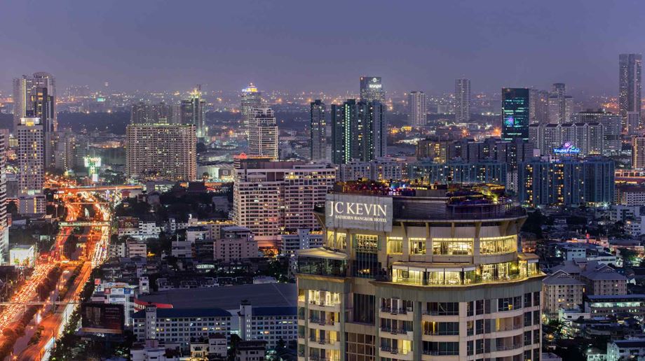 Thailand, Bangkok, JC Kevin Sathorn Bangkok Hotel, Skyline