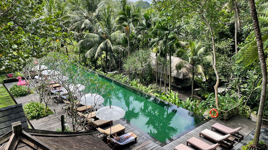 Indonesien, Bali, Ubud, Komaneka Bisma, Pool Area