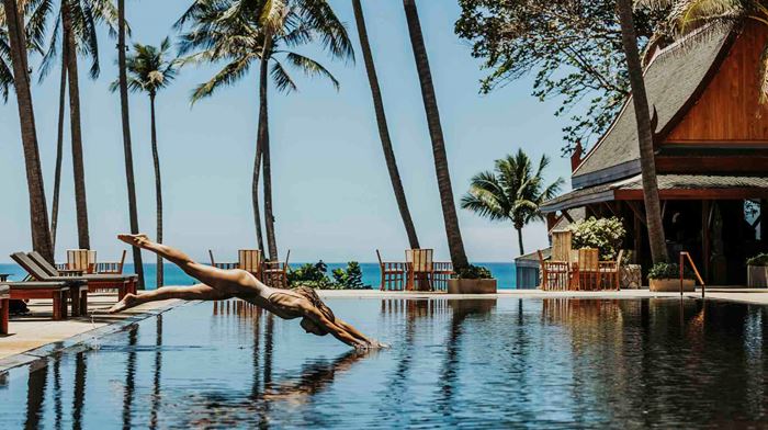 Thailand Phuket Amanpuri Resort Main Pool Diving