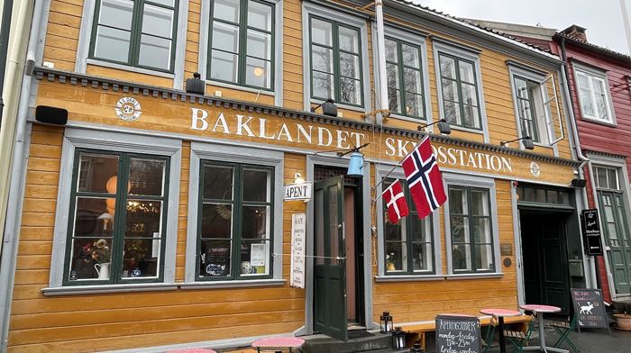 Norge Trondheim Gamle By Baklandet Cafe