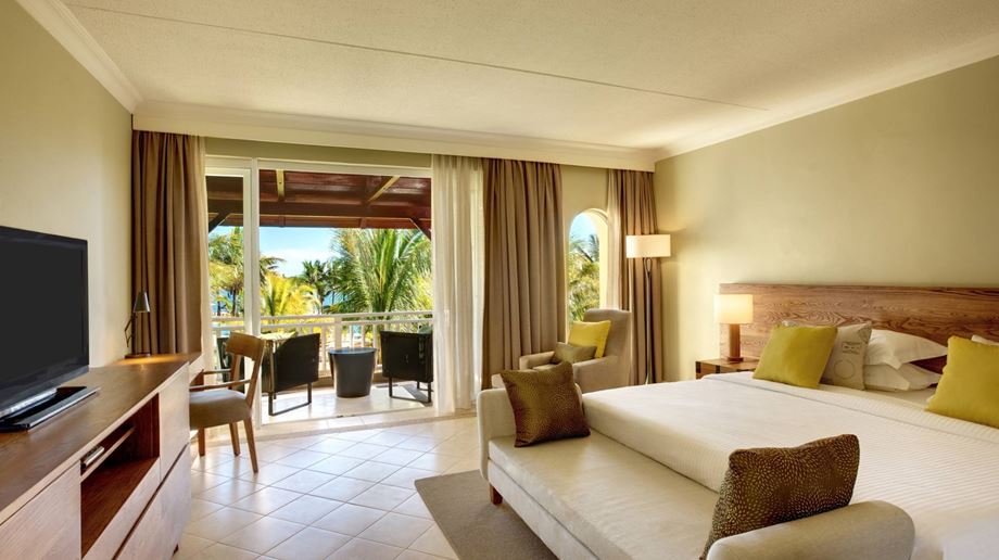 Et Deluxe Sea View værelse på Outrigger Mauritius