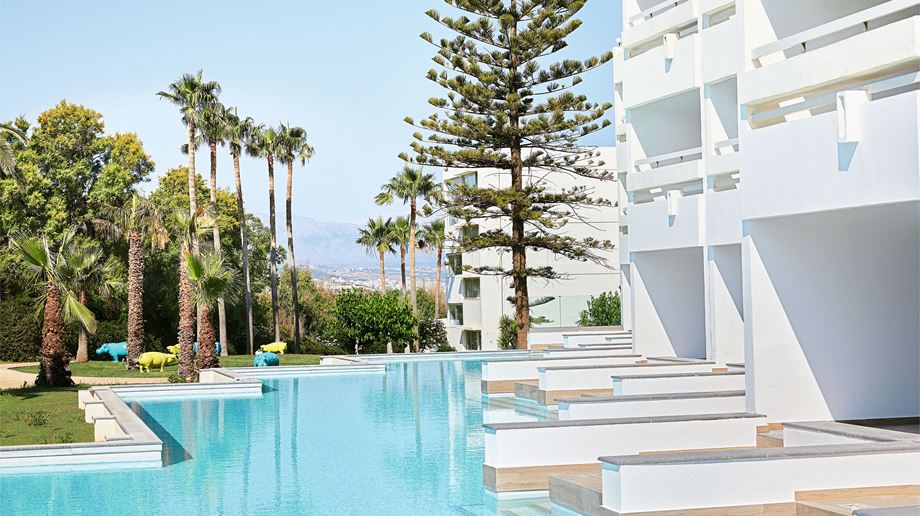 Rejser til Grækenland, Kreta, Grecotel Lux Me White Palace, Swim up White room delt pool