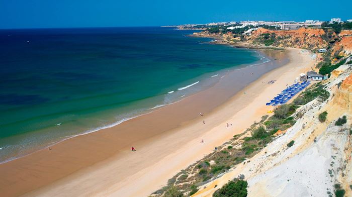 Rejser til Portugal, Algarvekysten, Pine Cliffs Ocean Suites & Spa, stranden
