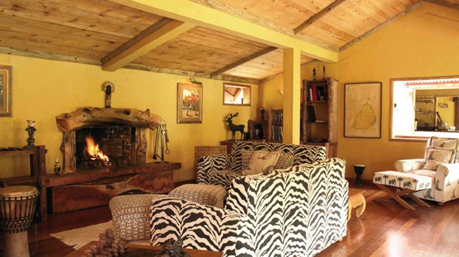 Den hyggelige lounge på Lakaz Chalet Exclusive Lodge