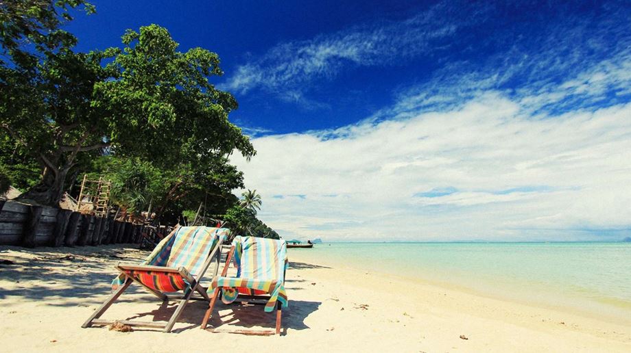 Thailand, Koh Ngai, Thapwarin Resort, Strand Udsigt