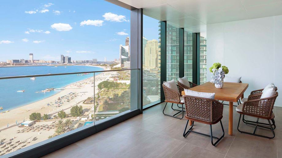 Dubai Address Beach Resort, Three Bedroom Presidential Suite, Seaview, Havudsigt