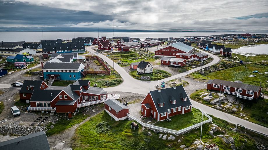 Grønland Hotel Disko Island Qeqertarsuaq, Godhavn, Diskobugten, Natur, Udsigt