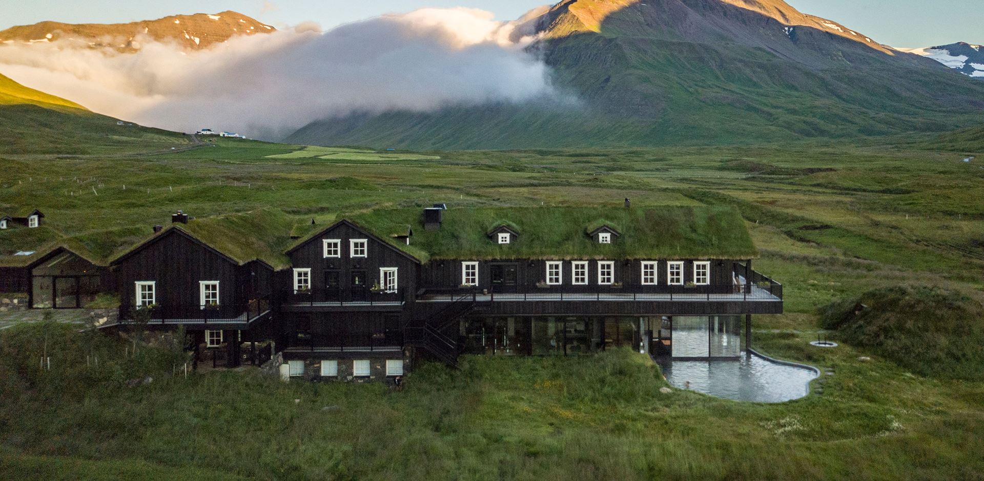 Island Deplar Farm Hotel med udsigt til landskabet