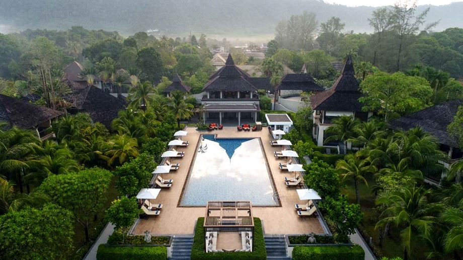 Rejser til Thailand, Koh Lanta, Layana Resort & Spa, oppefra