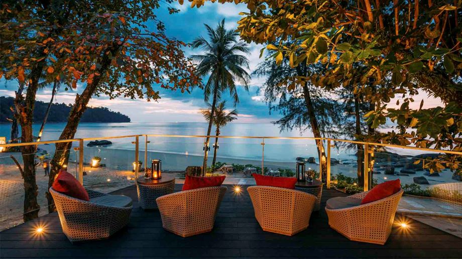 Thailand, Khao Lak, Moracea by Khao Lak Resort, Bar Evening