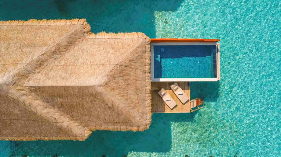 Rejser til Maldiverne, Kudafushi Resort & Spa, water villa pool