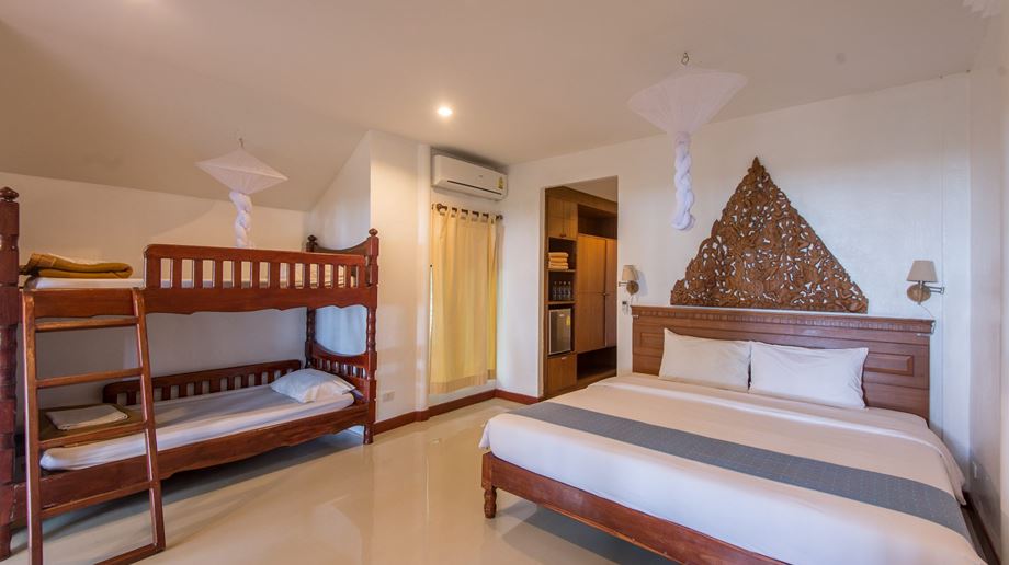 Rejser til Thailand, Koh Lanta, Twin Bay Resort, familie værelse