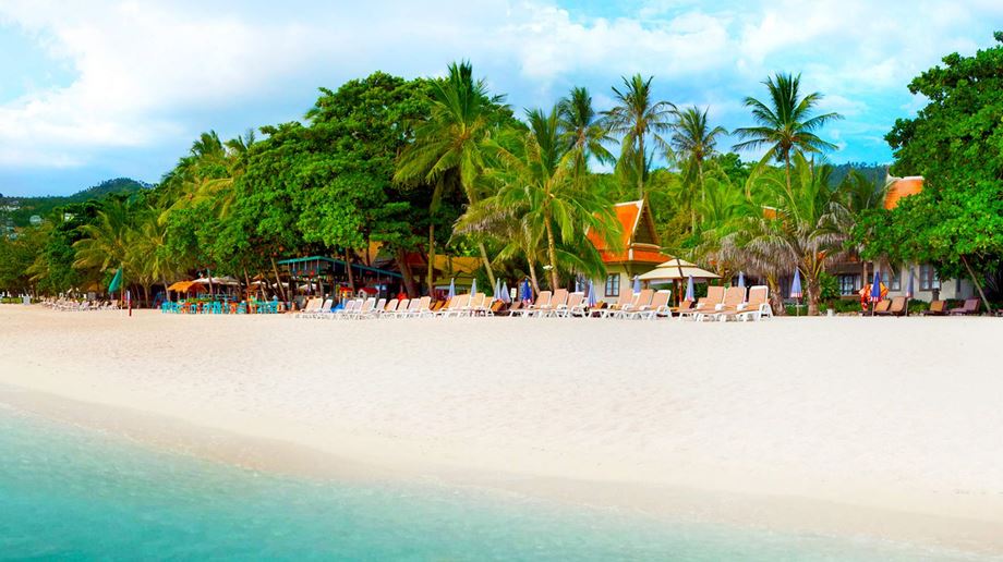 Thailand, Koh Samui, The Fair House Beach Resort, Stranden Udsigt