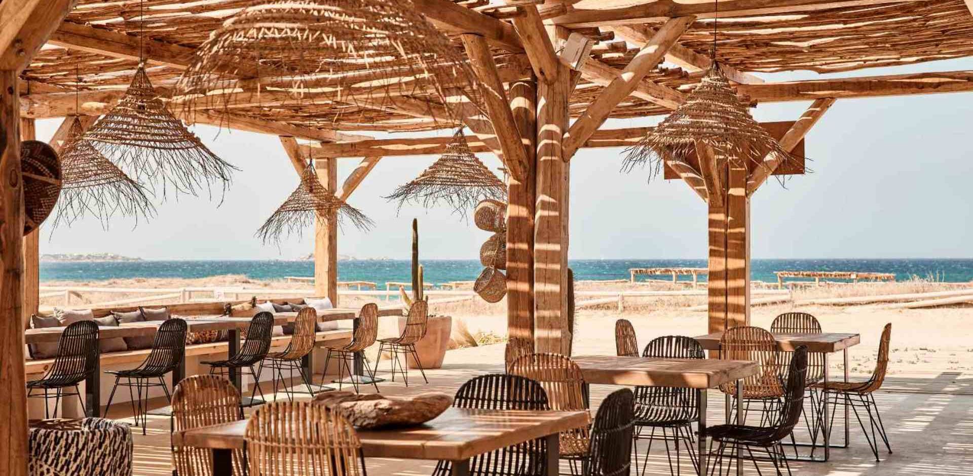 Grækenland Naxos Naxian On The Beach, Cafe, Strand, Boheme