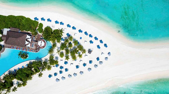 Rejser til Maldiverne, Finolhu Baa Atoll, Strand og pool