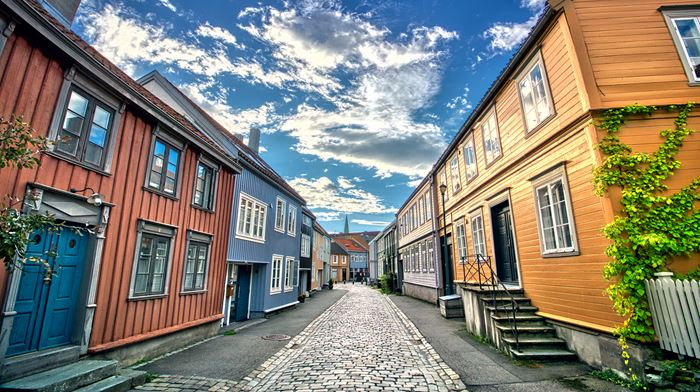 Norge Trondheim Gamle By