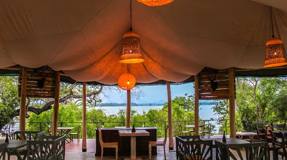Sri Lanka Yala Flameback Eco Lodge Udsigt Fra Restaurant