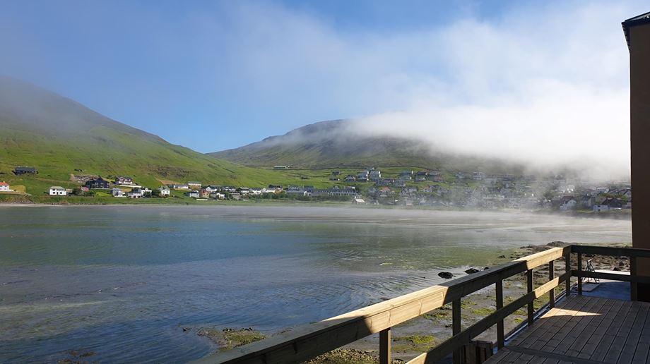rejser til Færøerne, cottages by the sea, Sørvágur, udsigt