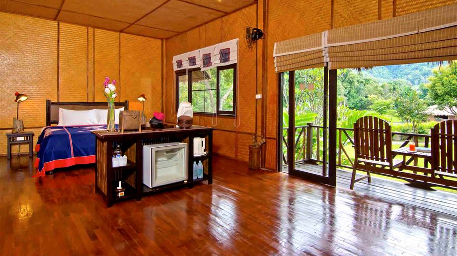 Rejser til Thailand, Chiang Mai, Hmong Hilltribe Lodge, deluxe værelse