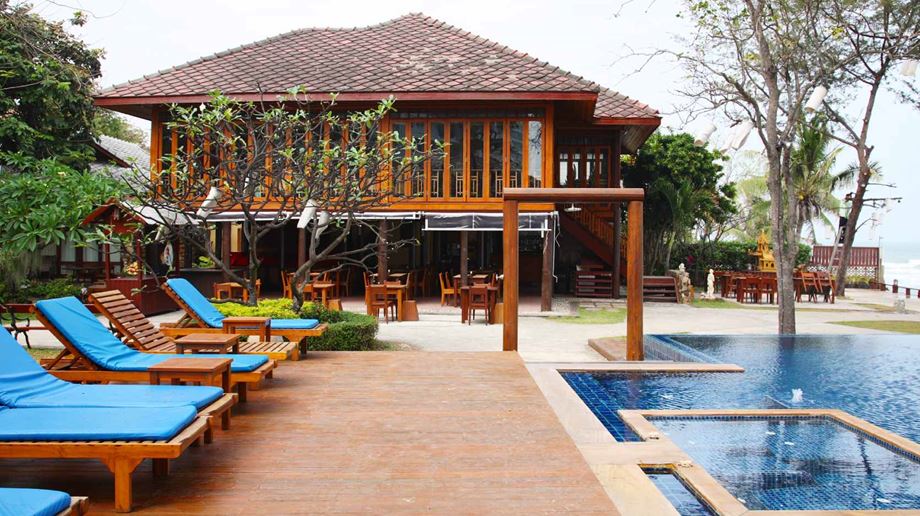 Thailand, Hua Hin, Baan Talay Dao Resort, Pool View