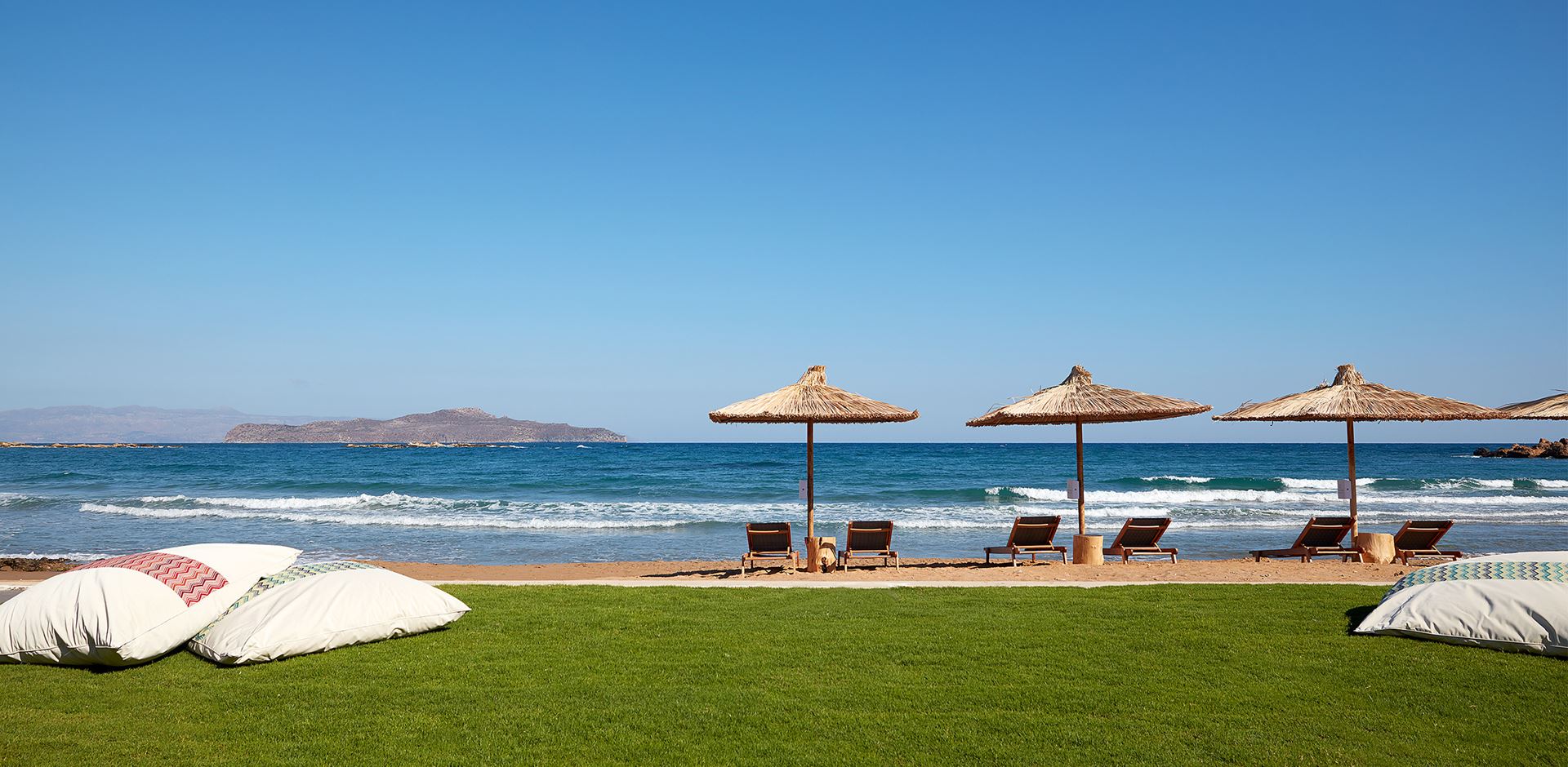 Rejser til Grækenland, Kreta, Domes Noruz, beach view