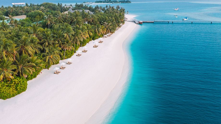 Rejser til Maldiverne, Conrad Maldives Rangali Island,  Strand 