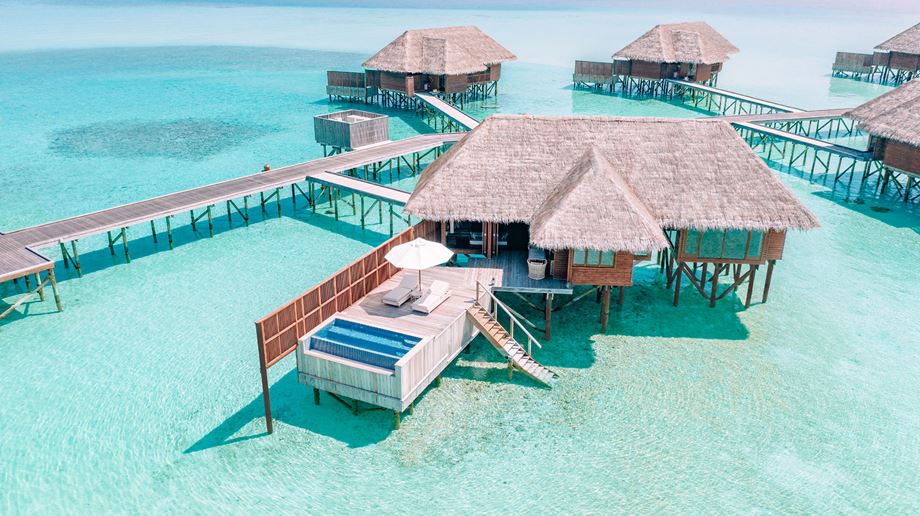 Rejser til Maldiverne, Conrad Maldives Rangali Island, water villa with pool