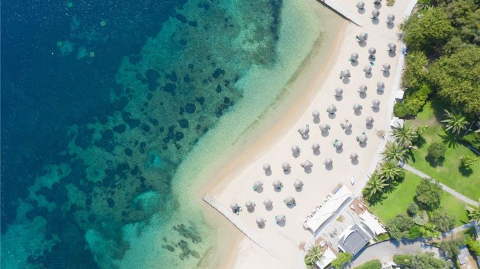 Grækenland Eagles Resort Stranden Set Fra Luften